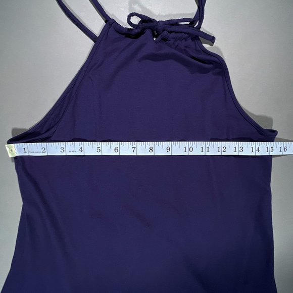 INC International Concepts Blue Top with Beads Size Medium - Picture 8 of 13